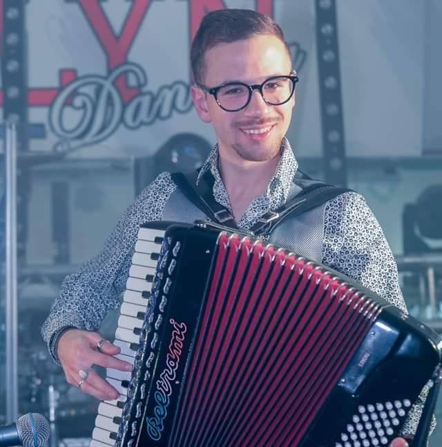 Manuel Burroni sul palco